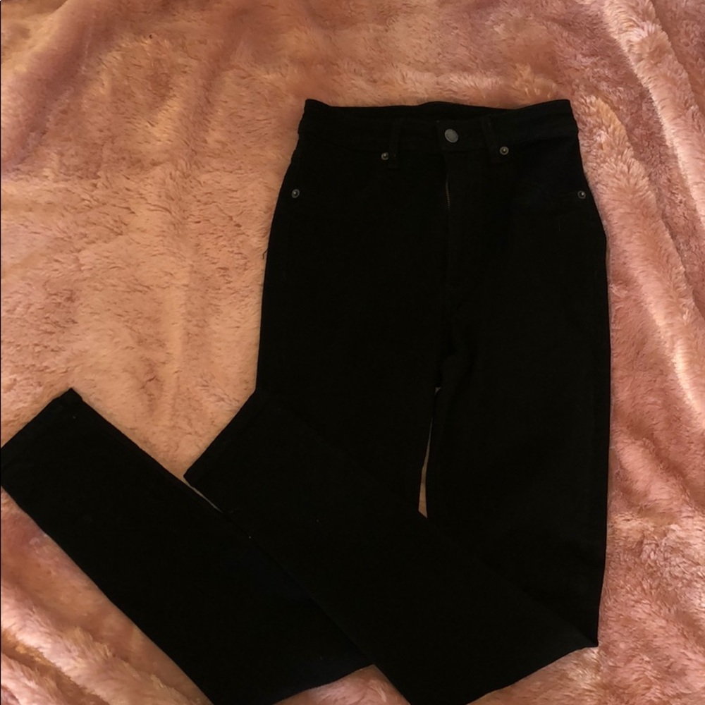 LF Carmar Denim black jeans.